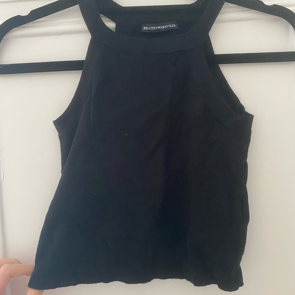 Brandy Melville black halter style top